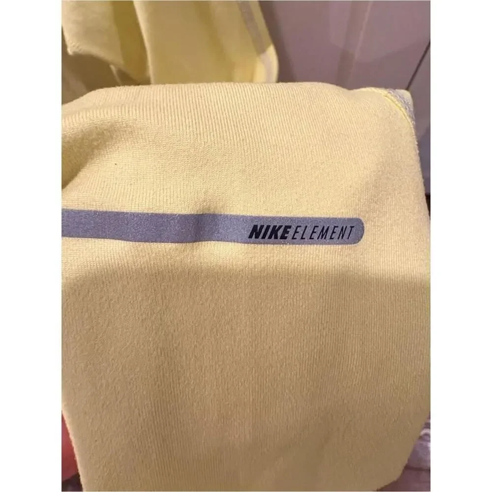 Nike Women's Yellow and Grey Sweatshirt